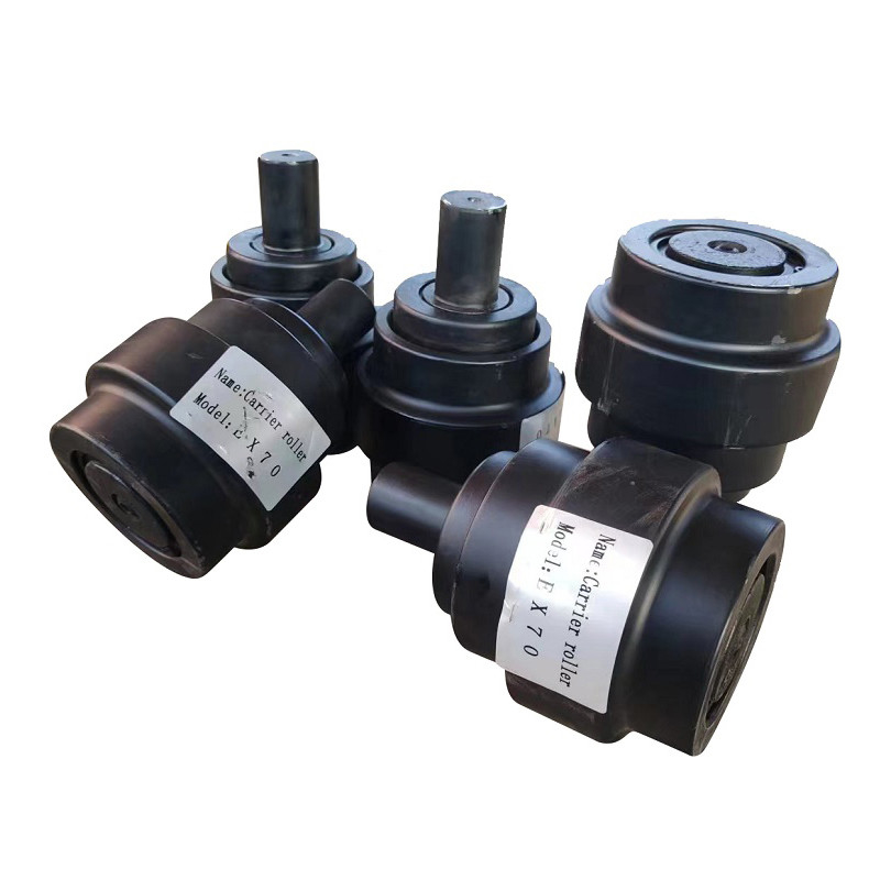 Μίνι σιδηρόδρομοι εξορυκτών κάτω κυλίνδρων E320 E200b PC200 D6r Ihi Dozer Gummi Alloy Steel Double Track Rollers Assembly