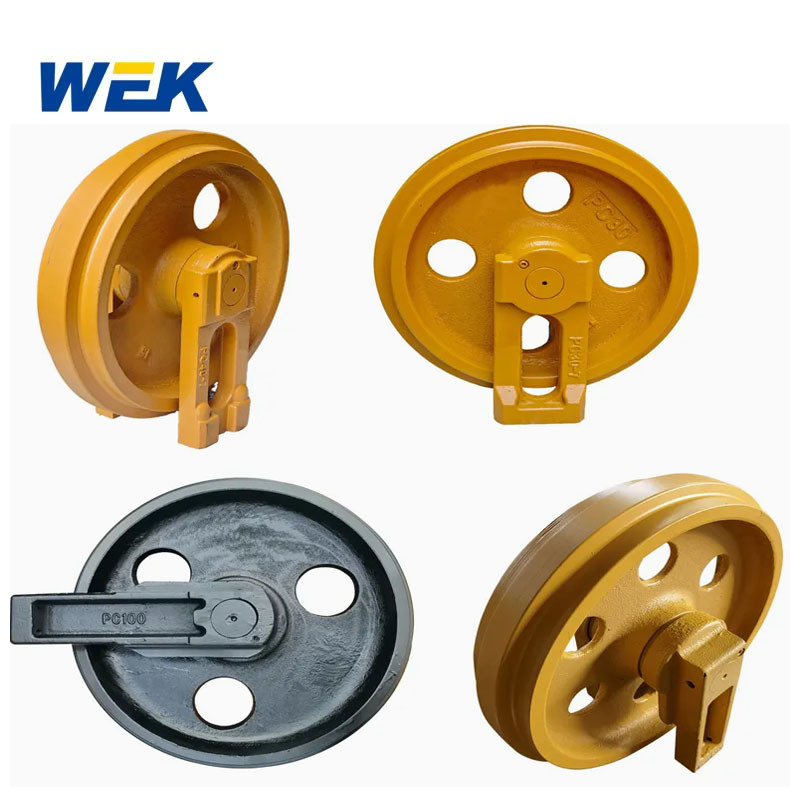 เครื่อง excavator Track Guider Idler สําหรับ Komatsu PC30 PC40 PC100 PC400 อะไหล่รถยนต์