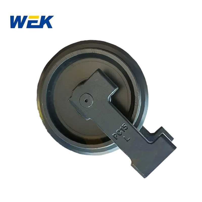 มินิรถขุด Komatsu PC15 PC45 PC55 PC70 PC75uu PC120-6 PC130 PC150 PC180 PC75 ลูกล้อนำ Komatsu PC30 PC35 PC55 PC40-7 PC70 PC120-3 ลูกล้อนำหน้า